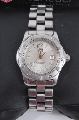 Lot 79 - Two Tag Heuer stainless steel wristwatches