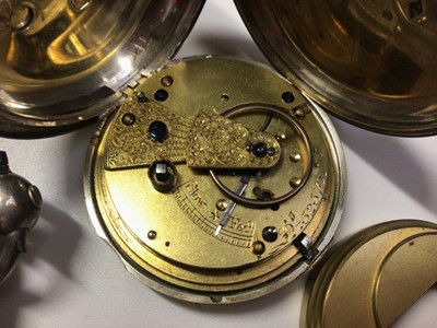 Lot 22 - Five Victorian and later silver cased pocket watches to include four full hunters and one half hunter
