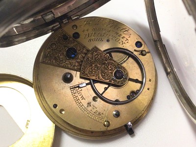 Lot 24 - Late Victorian silver cased Kendal & Dent London pocket watch, one other Victorian silver cased pocket watch and 1920s silver cased pocket watch (3)