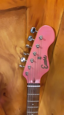 Lot 2249 - Pink electric guitar