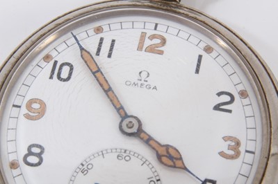 Lot 179 - British military Omega pocket watch
