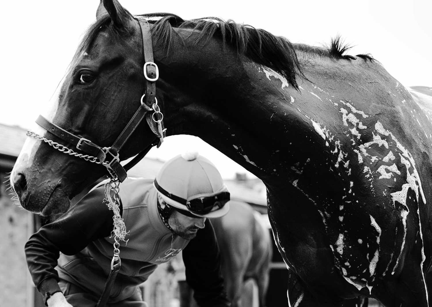 Lot 36 - Jayne Odell black and white photographic print, 'Underwash', 80cm x 57cm