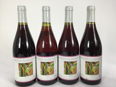 Lot 56 - Wine - twenty one bottles, to include Beaujolais Nouveau various 1990s vintages and other bottles