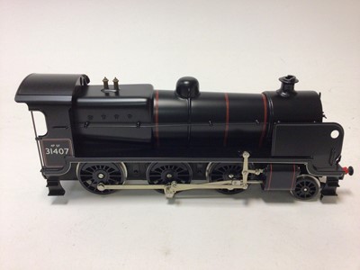 Lot 10 - Bassett Lowke O gauge 2-6-0 Special Limited Release (Identification Brass Plaque No.344) BR black lined ex Southern Rail N Class Mogul locomotive and tender 31407, in original box