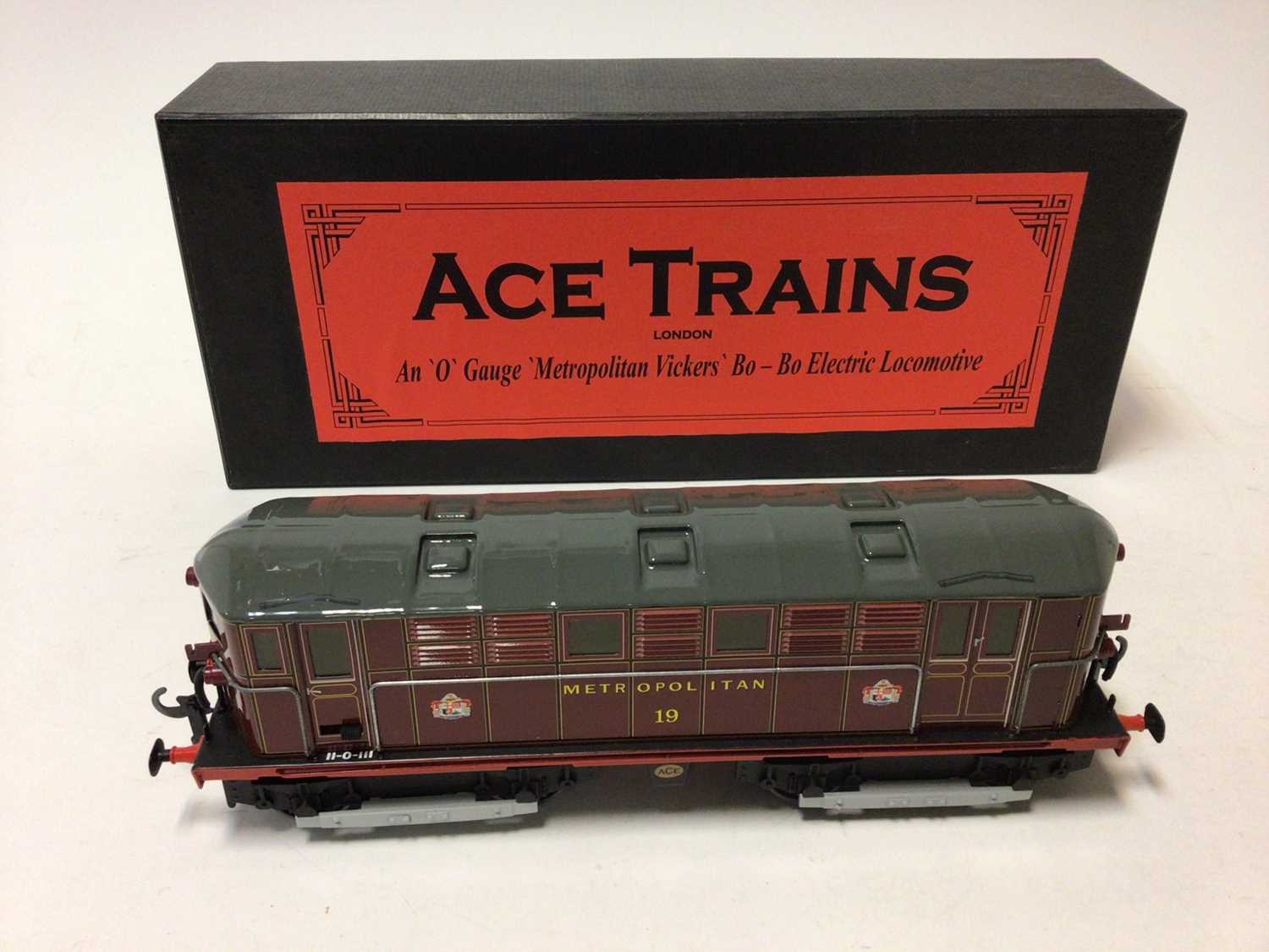 Lot 13 - Ace Trains O gauge Metropolitan Red Metropolitan Vickers Bo-Bo Electric locomotive 19, in original box