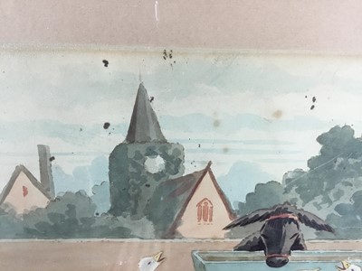 Lot 30 - Martin Anderson, Cynicus )(1854-1932) -original watercolour, “The Parish Council”. Signed lower right. Mounted in frame