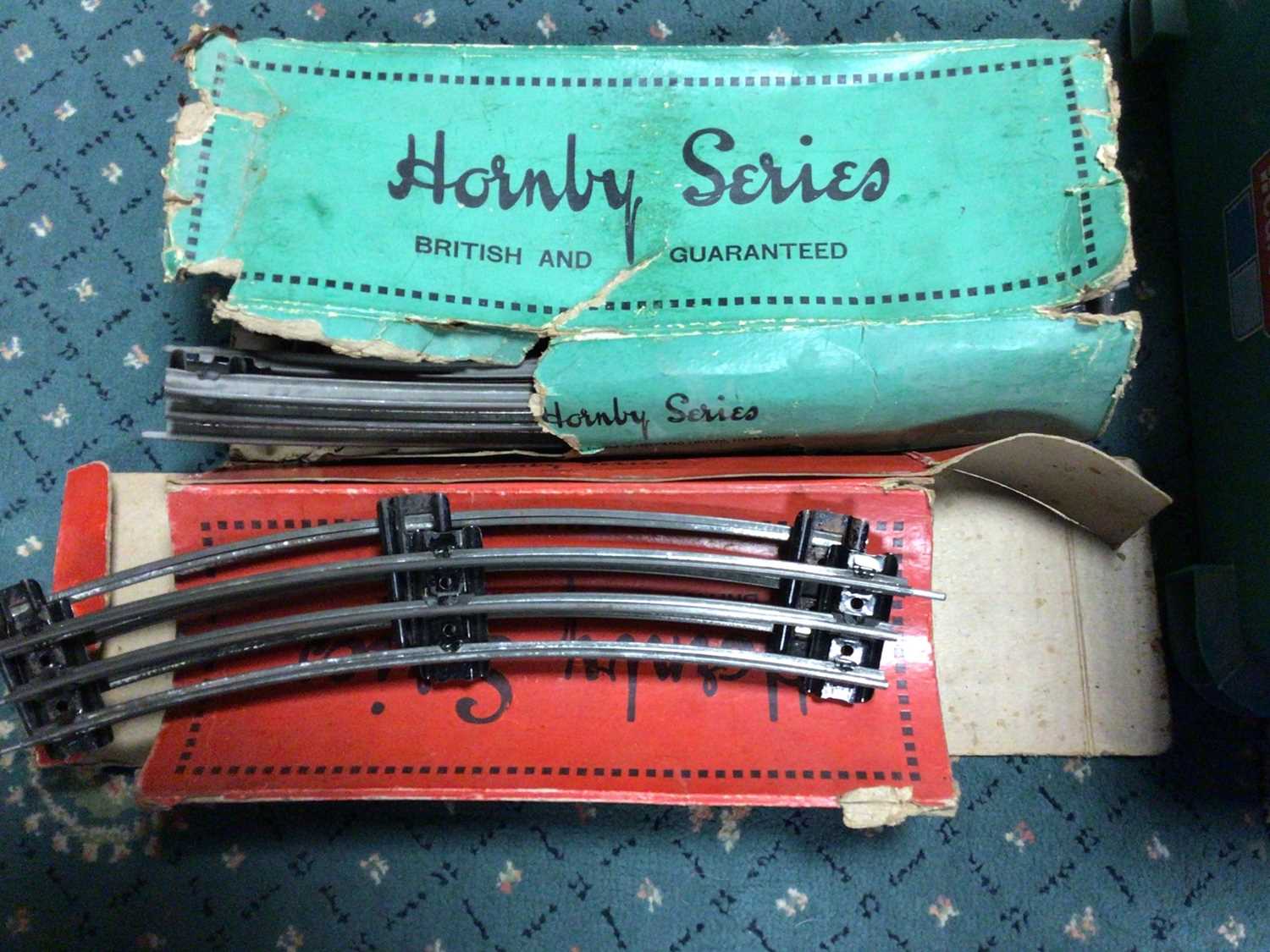 Lot 46 - Railway large selection of O gauge track and clips, tinplae and wooden (3 boxes)