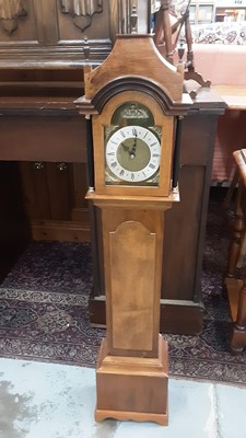 Lot 1028 - Victorian mahogany toilet mirror, another smaller mirror and a miniature longcase clock (3)