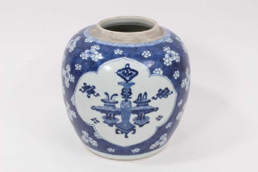 Lot 44 - 19th century Chinese porcelain blue and white ginger jar