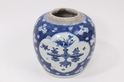 Lot 44 - 19th century Chinese porcelain blue and white ginger jar