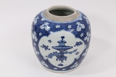 Lot 44 - 19th century Chinese porcelain blue and white ginger jar