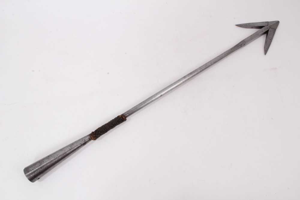 Lot 814 - Rare 19th century steel whaling harpoon