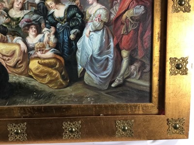 Lot 17 - After Peter Paul Rubens (1577-1640) oil on canvas in gilt frame - 'The Garden of Love'