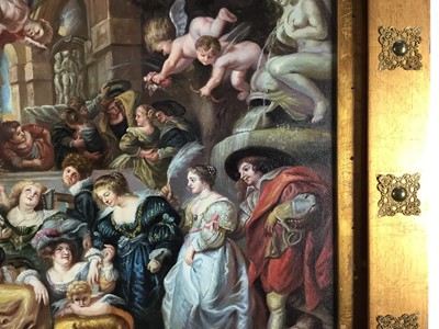 Lot 17 - After Peter Paul Rubens (1577-1640) oil on canvas in gilt frame - 'The Garden of Love'