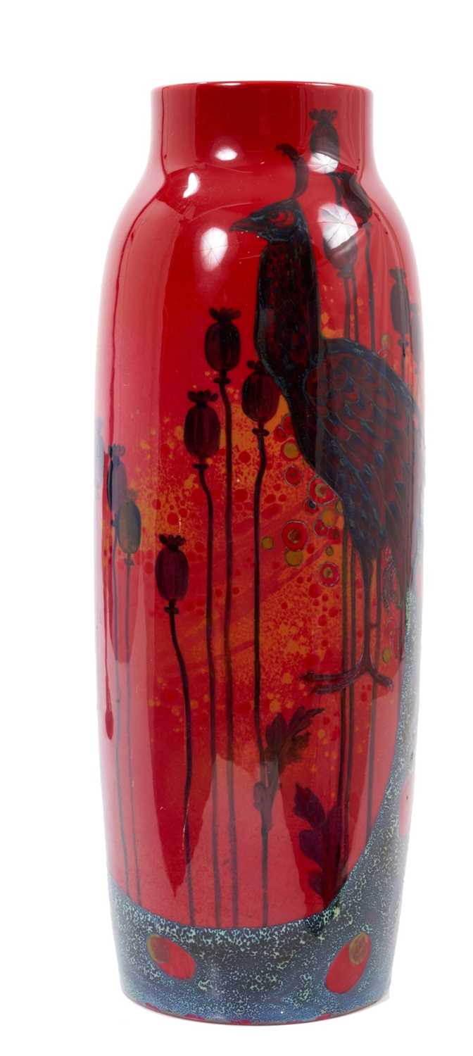 Lot 374 - Fine Royal Doulton flambe vase by Noke