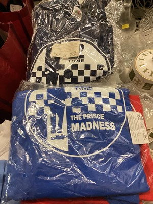 Lot 308 - Four boxes of band, mainly ska, printed T-shirts including Madness, The Beat, 2 Tone Records etc