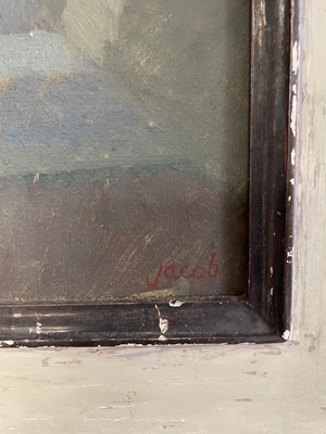 Lot 43 - Philip Jacob, contemporary, oil on board - Sant'Andrea della Valle, signed, 31cm x 25.5cm, in painted frame  
Exhibited: NEAC, The Mall Galleries 1982