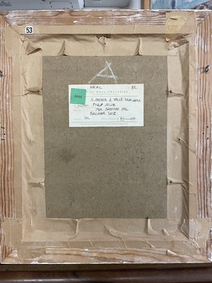 Lot 43 - Philip Jacob, contemporary, oil on board - Sant'Andrea della Valle, signed, 31cm x 25.5cm, in painted frame  
Exhibited: NEAC, The Mall Galleries 1982