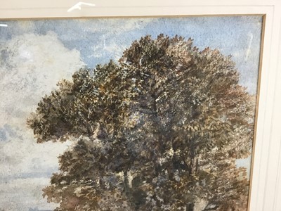 Lot 45 - Arthur Gordon, 19th century, watercolour - Dorset landscape with Corfe Castle beyond, signed and dated 1882, 30cm x 42cm, in glazed gilt frame