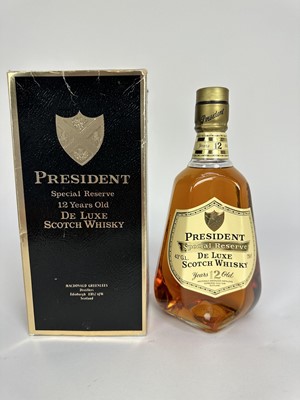 Lot 34 - Whisky - four bottles, Linkwood 12 year old, 43%, 70cl, boxed, President Special Reserve 12 years old, 43%, 75cl, boxed, Old Parr Superior, 43%, 750ml, boxed and Cambus 15 years old, 63.6%, 70cl
