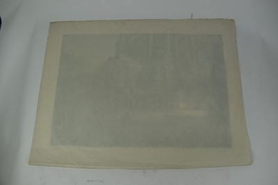 Lot 58 - *Gerald Spencer Pryse (1882-1956) black and white lithograph - British at Le Mans Cathedral 1914, 45cm x 65cm, signed in pencil below, unframed