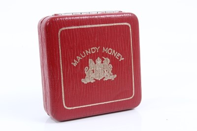 Lot 16 - G.B. - Elizabeth II Maundy set 1957 A.UNC (N.B. Cased) (1 coin set)