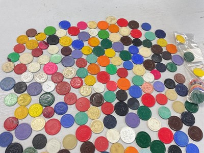 Lot 75 - World - Mixed Jetton's, Advertising Cheques, Tally's, G.B. model/play money coins, medalets, calendar tokens, transport tokens & many other issues (Qty)