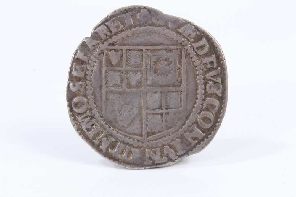 Lot 92 - G.B. - Mixed silver hammered coins to include Six Pences Elizabeth I 1565 GF/AVF, 1572 (N.B. Obv: Scratches) otherwise VG, James I Shilling Sixth Bust M/M Trefoil 1624 F and Six Pence Third Bust M/...