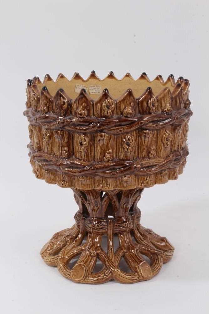Lot 41 - George Skey Wilnecote works pottery planter