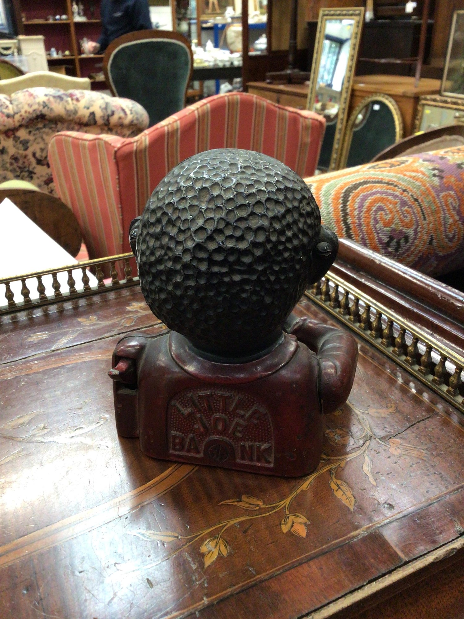 Lot 691 - Antique Little Joe Bank cast iron novelty
