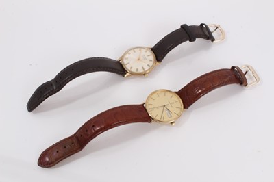 Lot 884 - 9ct gold cased Mappin & Webb wristwatch and 9ct gold cased Record de Luxe automatic wristwatch