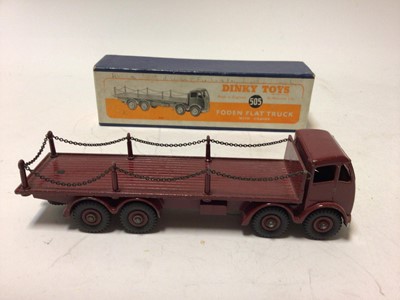 Lot 5 - Dinky Foden Flat Truck with chains No 505 in original box