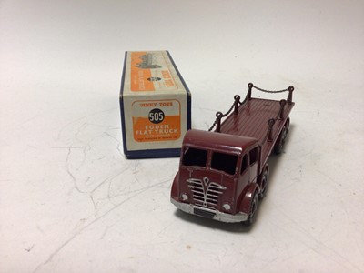 Lot 5 - Dinky Foden Flat Truck with chains No 505 in original box
