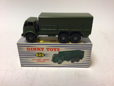 Lot 12 - Dinky 10-ton army truck No 622, Centurian Tank No 651 both in original boxes (2)