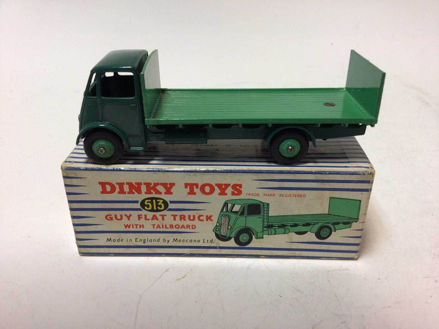 Lot 16 - Dinky Guy Flat Truck with tailboard No 513 in original box