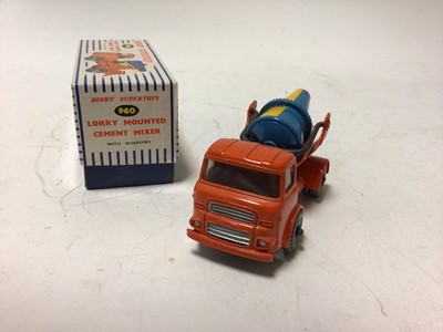 Lot 17 - Dinky lorry mounted cement mixer No 960, Blaw-Knox Bulldozer No 961 both in original boxes (2)