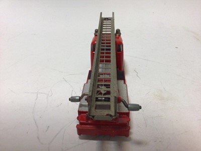 Lot 18 - Dinky Supertoy Turntable Fire Escape No 956, Fire Engine with extending ladder No 955 both in original boxes (2)