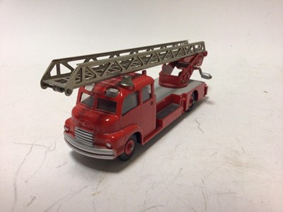 Lot 18 - Dinky Supertoy Turntable Fire Escape No 956, Fire Engine with extending ladder No 955 both in original boxes (2)