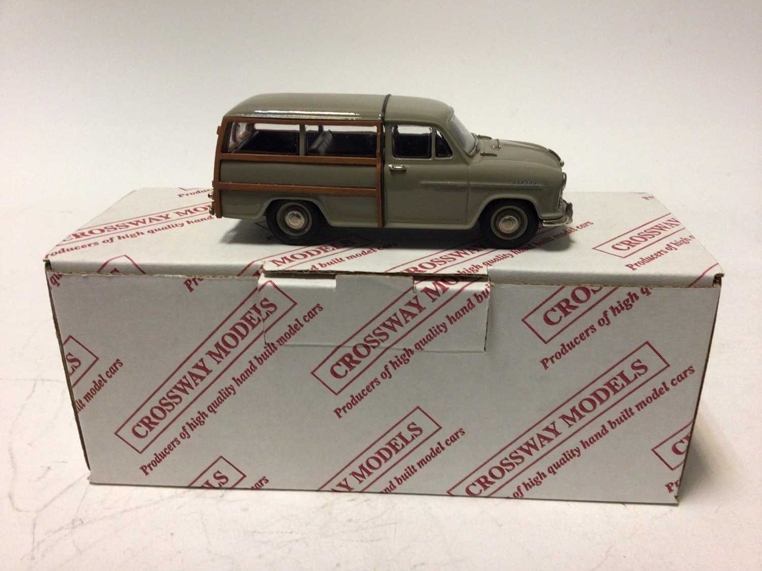 Lot 50 - Crossways Models Morris Ocford MO Prototype of a limited run of 400, Morris Oxford Series II Traveller No.88 of 600 both boxed with certificates (2)
