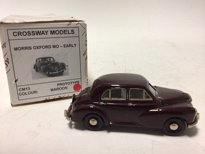 Lot 50 - Crossways Models Morris Ocford MO Prototype of a limited run of 400, Morris Oxford Series II Traveller No.88 of 600 both boxed with certificates (2)