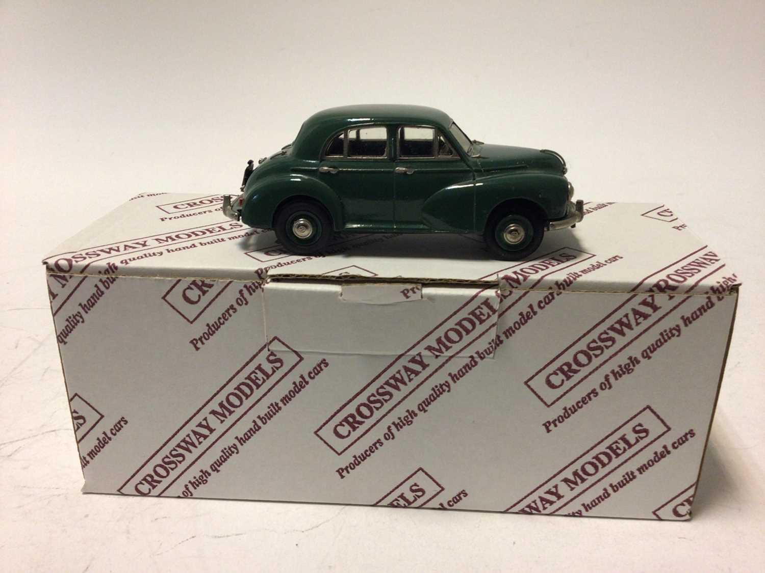 Lot 52 - Crossways Models Morris 8 S2 2 Door Saloon No.339 of a limited edition of 400, Morris Oxford MO No.309 of 400 limited edition both boxed with certificates (2)