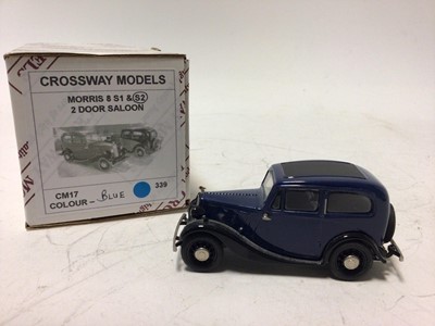 Lot 52 - Crossways Models Morris 8 S2 2 Door Saloon No.339 of a limited edition of 400, Morris Oxford MO No.309 of 400 limited edition both boxed with certificates (2)