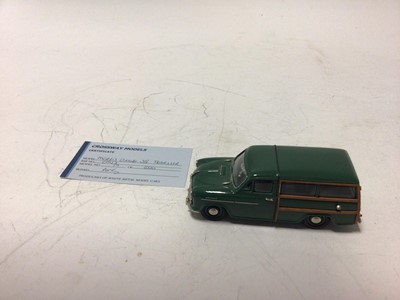 Lot 53 - Crossways Models Riley RMB 2.5 litre Saloon No.29 of production run of 100, Morris Oxford Series II Traveller No.19 of 600 both boxed with certificates (2)