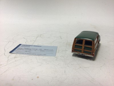 Lot 53 - Crossways Models Riley RMB 2.5 litre Saloon No.29 of production run of 100, Morris Oxford Series II Traveller No.19 of 600 both boxed with certificates (2)
