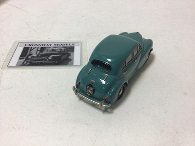 Lot 57 - Crossways Model Morris Oxford MO No.279 of limited edition of 400 finished in Thames blue and Armstrong Siddeley Whitley Connoisseur Classic No.73 of a limited run of 300 finished in beige with bro...