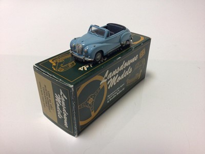 Lot 65 - Lansdowne Models LDM 1A Austin Healey Sprite MK1, LDM 9A 1953 Austin Somerset Convertible, LDM 5A 1957 Rover all boxed (3)
