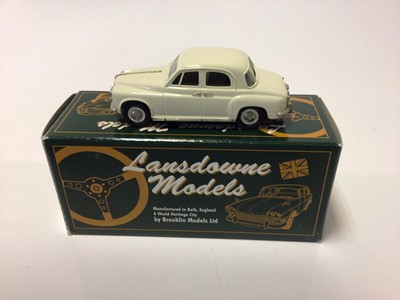 Lot 65 - Lansdowne Models LDM 1A Austin Healey Sprite MK1, LDM 9A 1953 Austin Somerset Convertible, LDM 5A 1957 Rover all boxed (3)