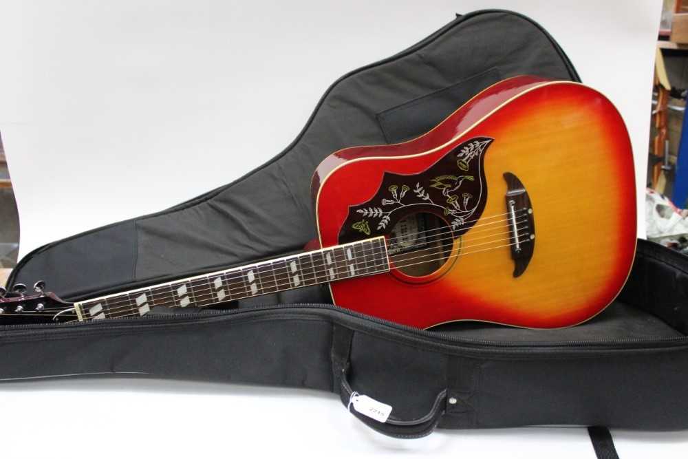 ギター SUZUKI Hummingbird FH-250 1970s Lot 2215 - 1970s Suzuki acoustic Hummingbird guitar by
