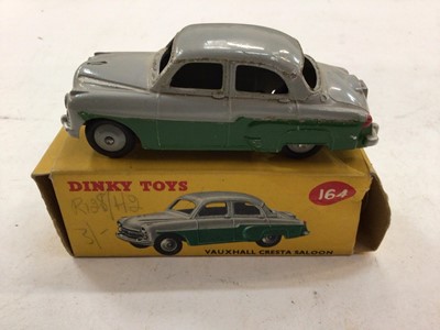 Lot 73 - Dinky Rover 75 Saloon N.156, Ford Zephyr Saloon No.162 and Vauxhall Cresta Saloon No.164, all boxed