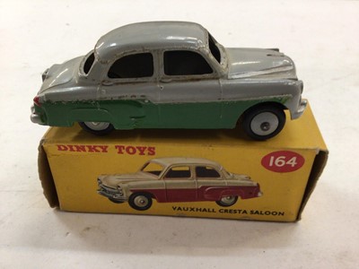 Lot 73 - Dinky Rover 75 Saloon N.156, Ford Zephyr Saloon No.162 and Vauxhall Cresta Saloon No.164, all boxed